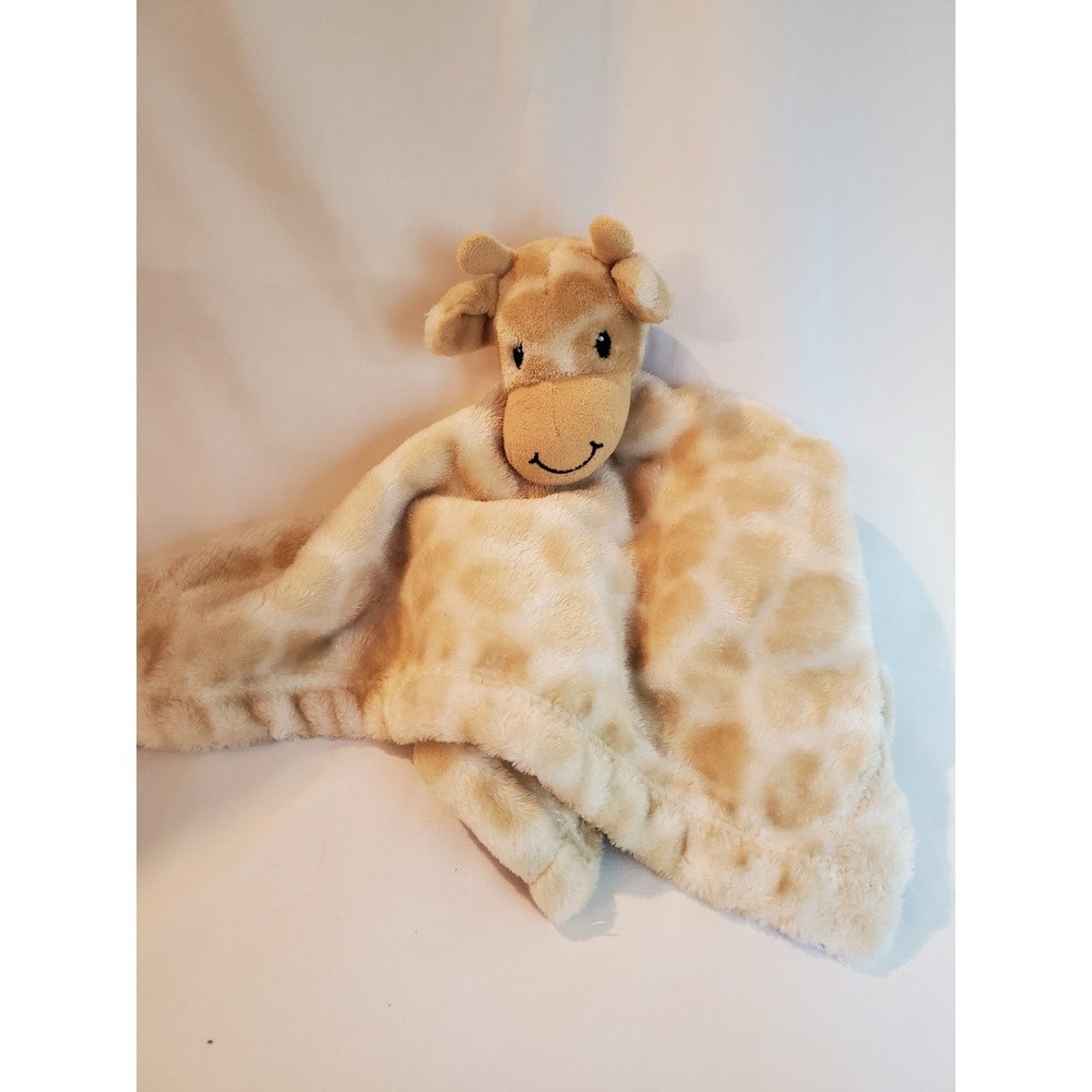 Hudson Baby‎ HB Giraffe White Tan Spot Lovey Security Blanket Soft Plush Nunu